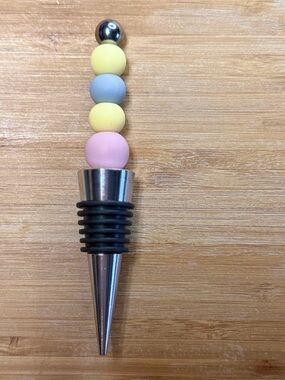 Yellow & Pink Wine Stopper